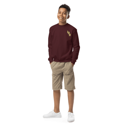 London Varsity Youth Crewneck Sweatshirt - Chinchilla Choons