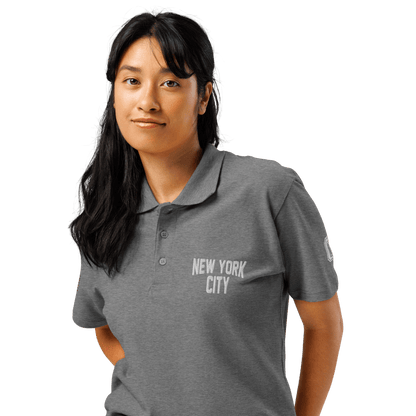 New York City Unisex Pique Polo Shirt - Chinchilla Choons