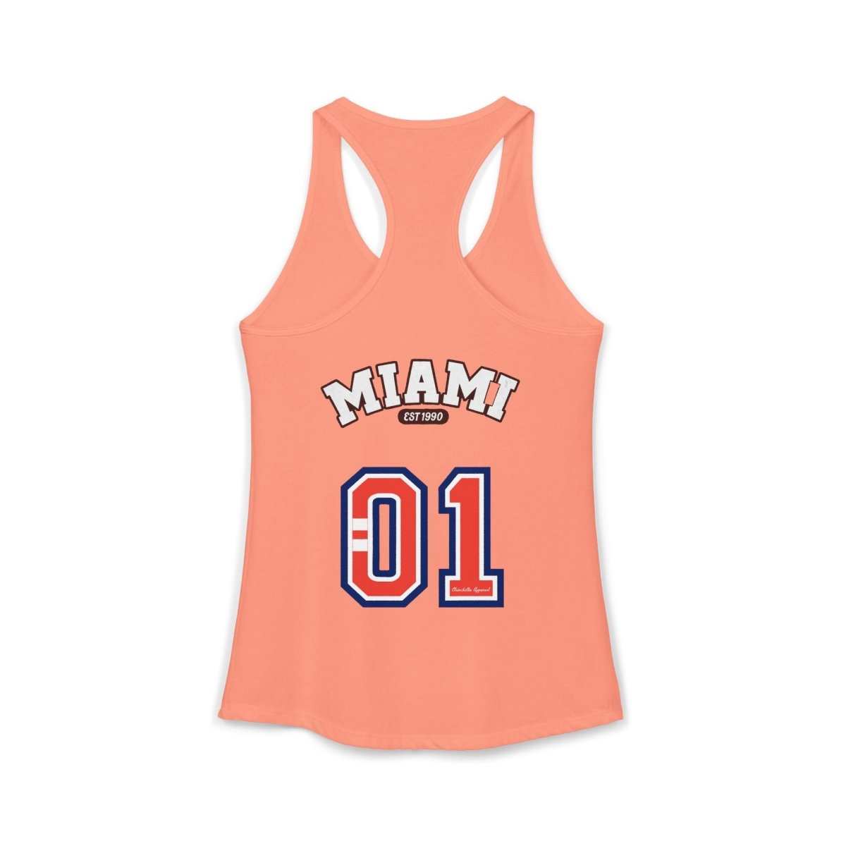 Miami Varsity Women's Racerback Tank Top - Chinchilla Choons