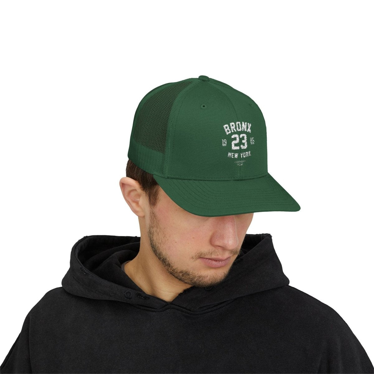 Bronx New York Embroidered Snapback Trucker Cap - Chinchilla Choons