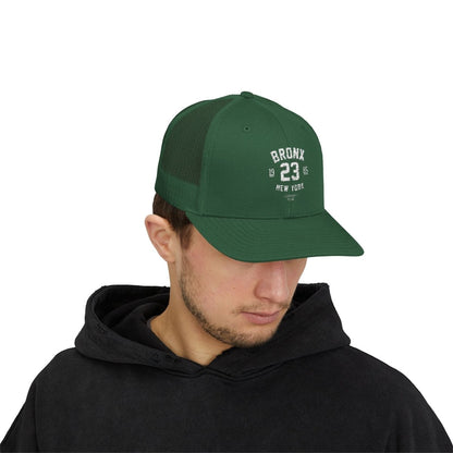 Bronx New York Embroidered Snapback Trucker Cap - Chinchilla Choons