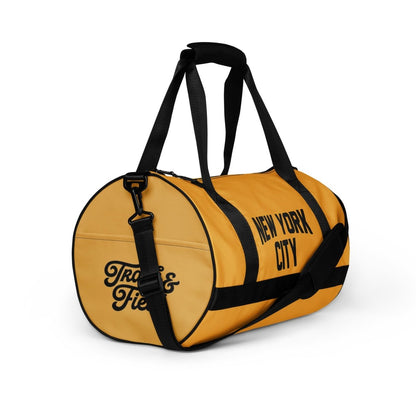 New York City Duffel Gym Bag - Gold / Black - Chinchilla Choons