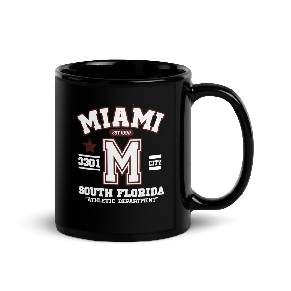 Miami Varsity Black Glossy Mug - Chinchilla Choons