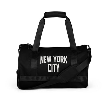 New York City Duffle Gym Bag (Black) - Chinchilla Choons