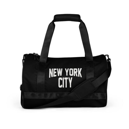 New York City Duffle Gym Bag (Black) - Chinchilla Choons