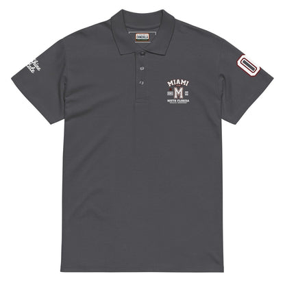Miami Varsity Premium Pique Polo Shirt - Chinchilla Choons