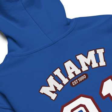 Miami Varsity Youth Heavy Blend Unisex Hoodie - Chinchilla Choons