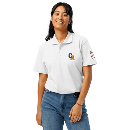 Chinchilla Varsity Unisex Pique Polo Shirt - Chinchilla Choons