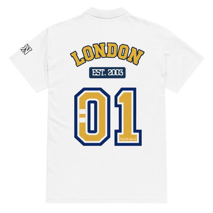 London Varsity Pique Polo Shirt - Chinchilla Choons