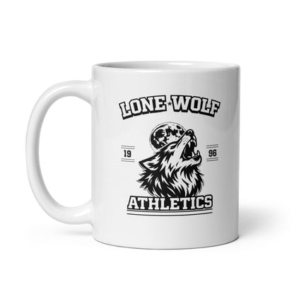 Lone Wolf White Glossy Mug - Chinchilla Choons