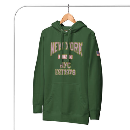 New York Athletic Premium Unisex Hoodie - Chinchilla Choons