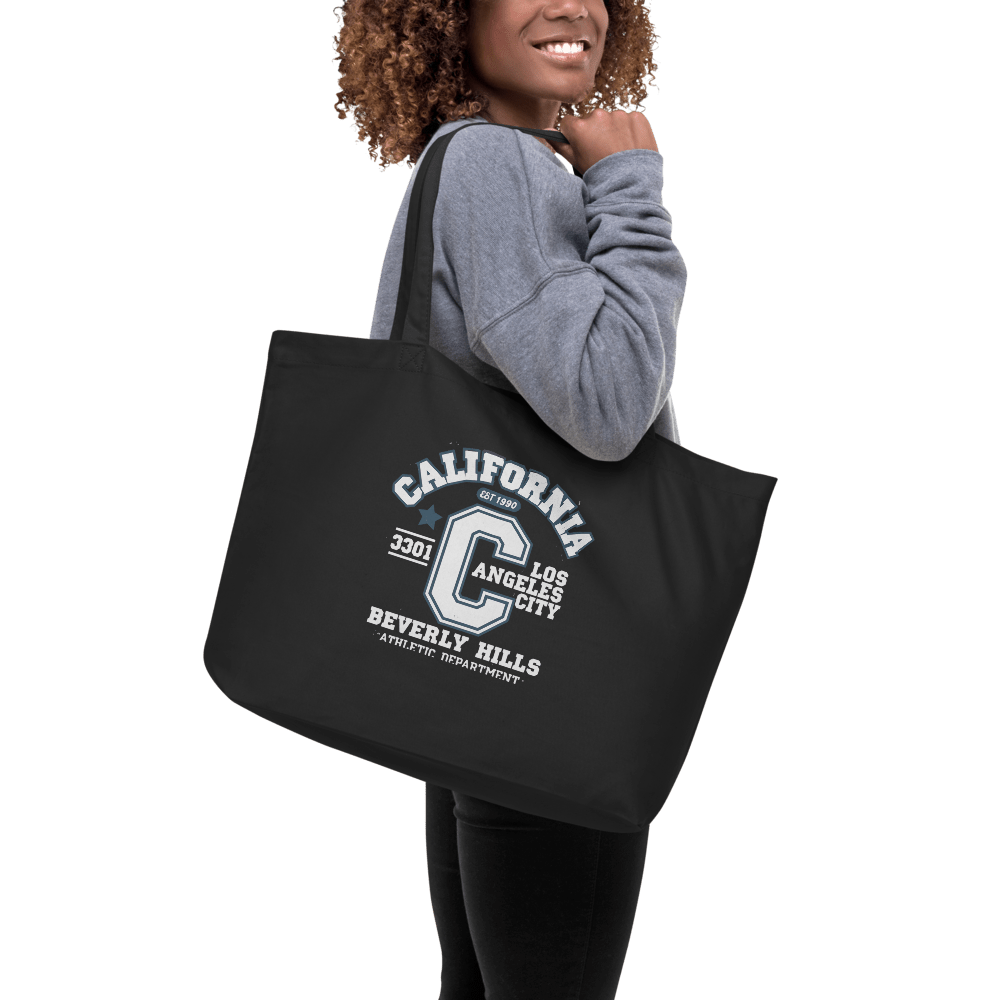 California Varsity Large Organic Tote Bag - Chinchilla Choons