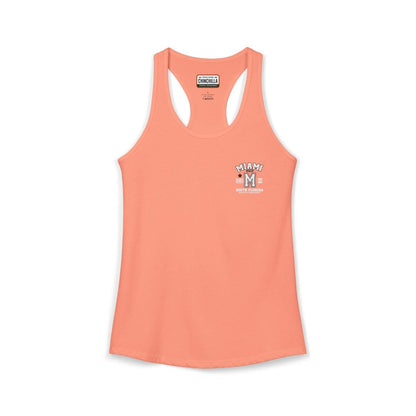 Miami Varsity Women's Racerback Tank Top - Chinchilla Choons