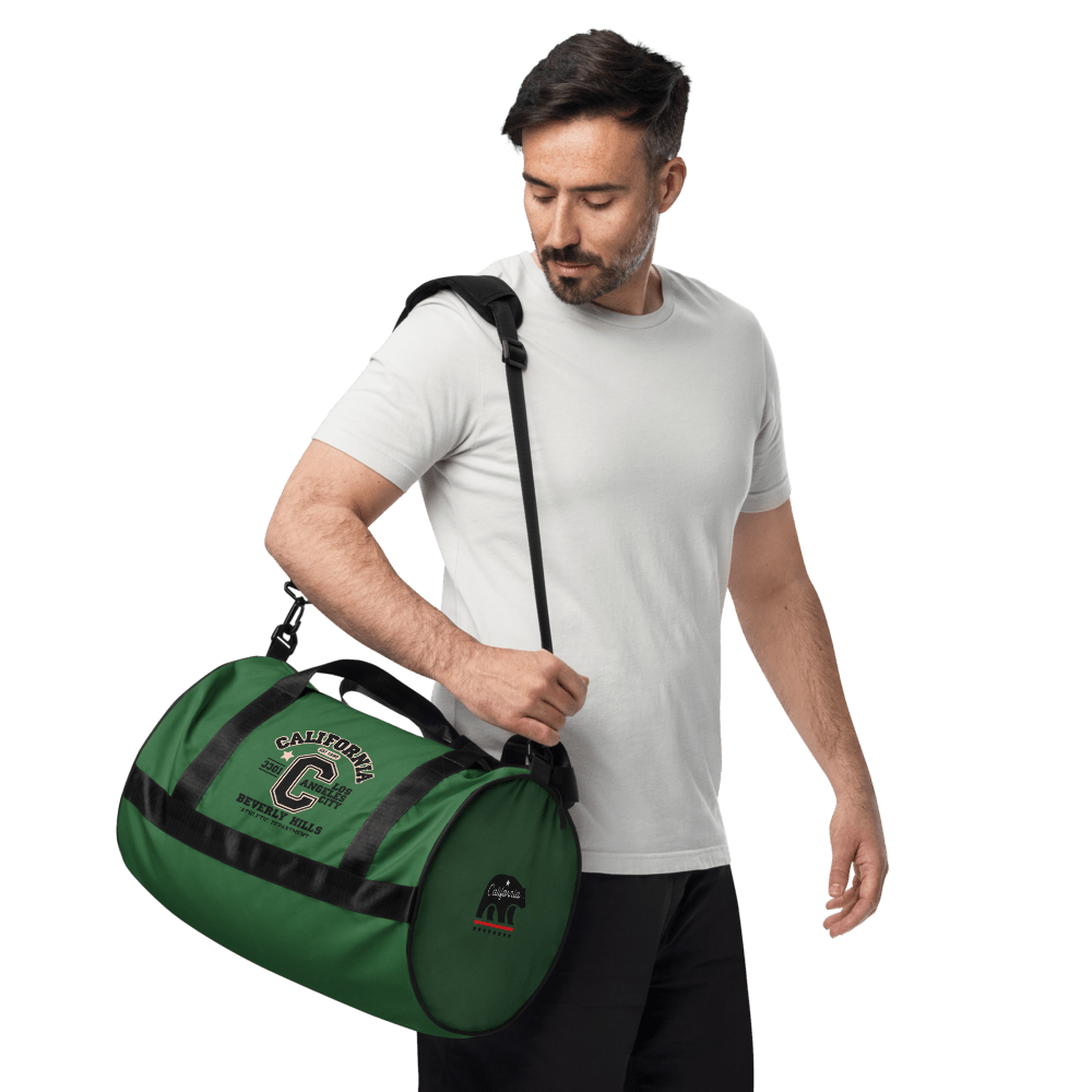 California Varsity Print Gym Bag - Chinchilla Choons