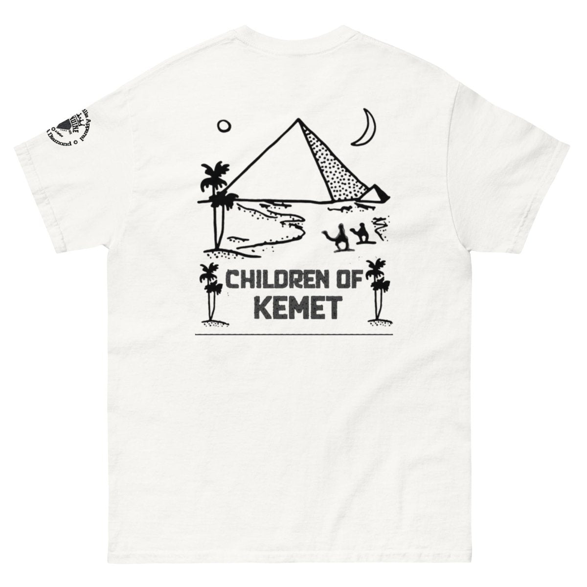 Children Of Kemet Unisex Classic Tee (White & Gold) - Chinchilla Choons