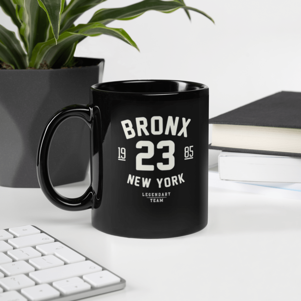 Bronx NY Black Glossy Mug - Chinchilla Choons