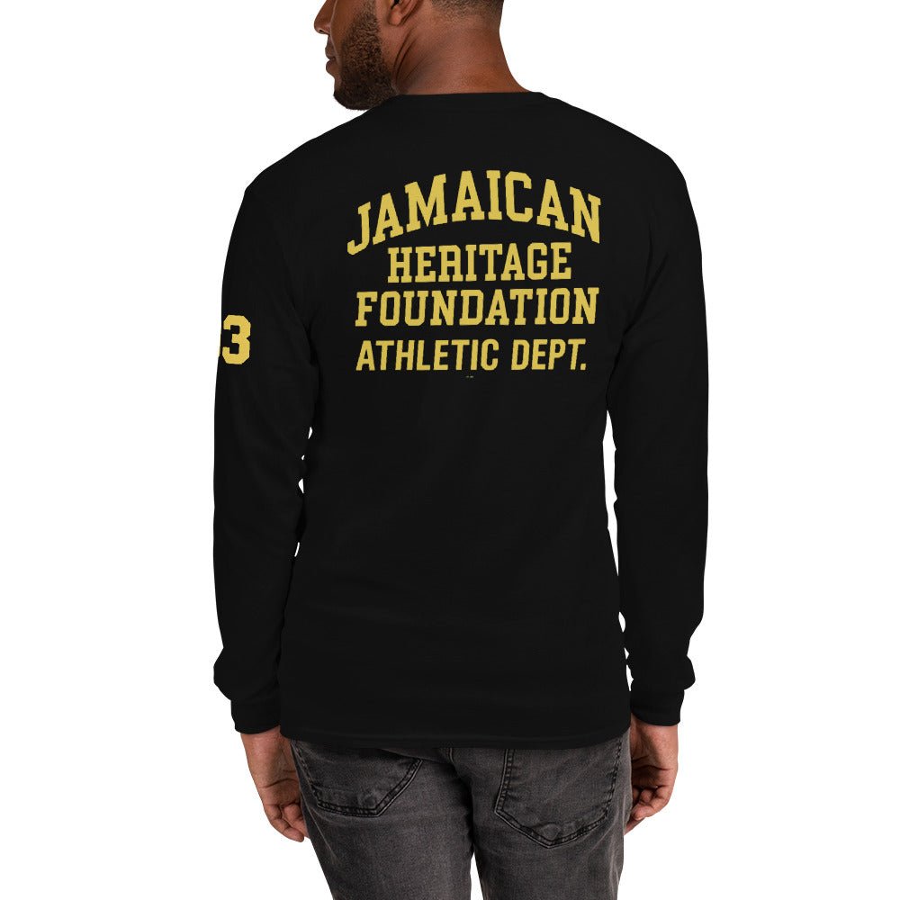 Jamaican Heritage Men’s Long Sleeve Shirt - Chinchilla Choons