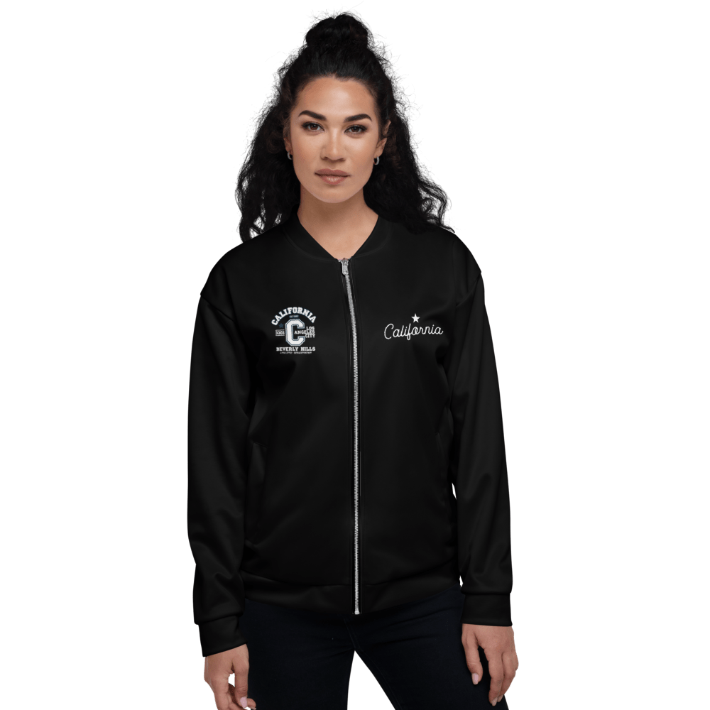 California Varsity Unisex Bomber Jacket - Chinchilla Choons