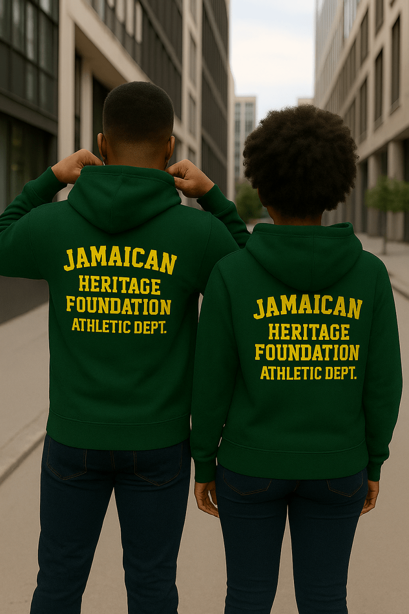 Jamaican Heritage Unisex Raglan Hoodie - Chinchilla Choons