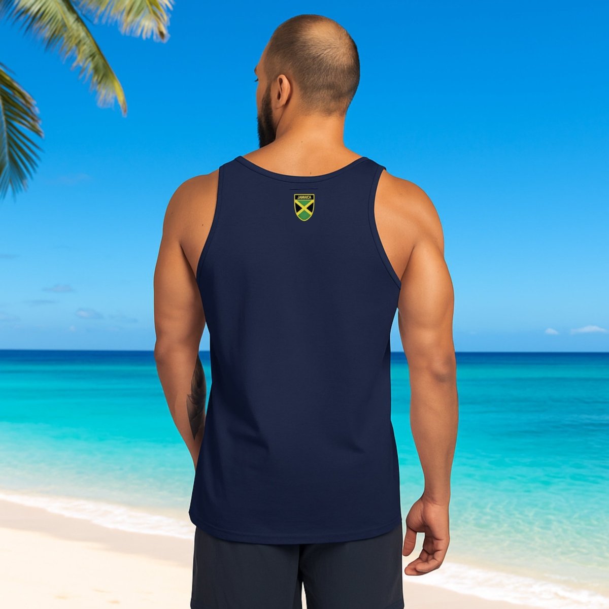 Jamaica Heritage Men's Tank Top (Black) - Chinchilla Choons