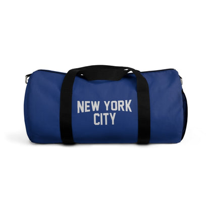 New York City Duffel Gym Bag, (Blue) - Chinchilla Choons