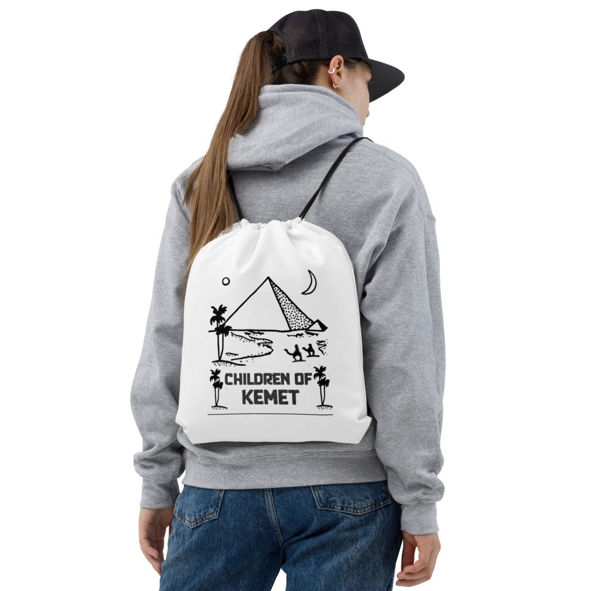 Children Of Kemet Drawstring bag - Chinchilla Choons