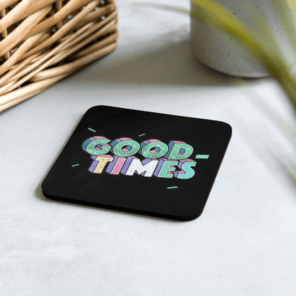 Good Times Cork-Back Coaster - Chinchilla Choons