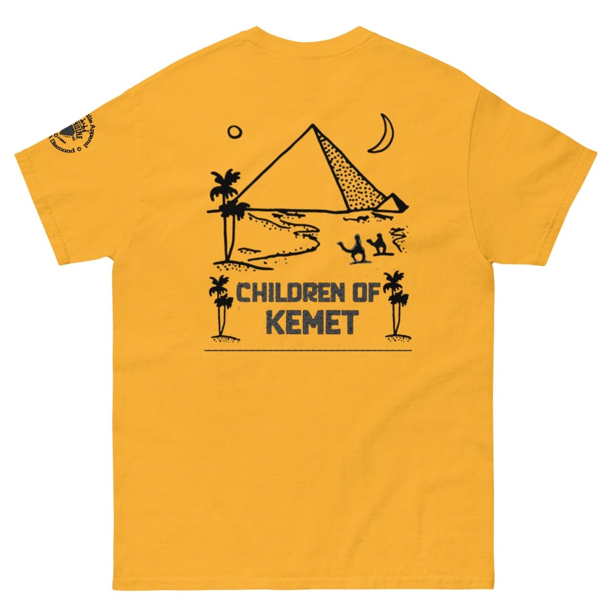 Children Of Kemet Unisex Classic Tee (White & Gold) - Chinchilla Choons