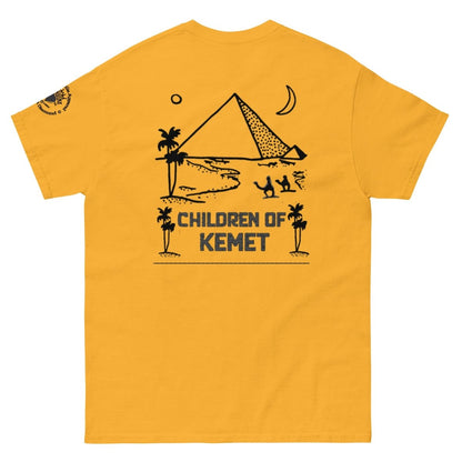 Children Of Kemet Unisex Classic Tee (White & Gold) - Chinchilla Choons
