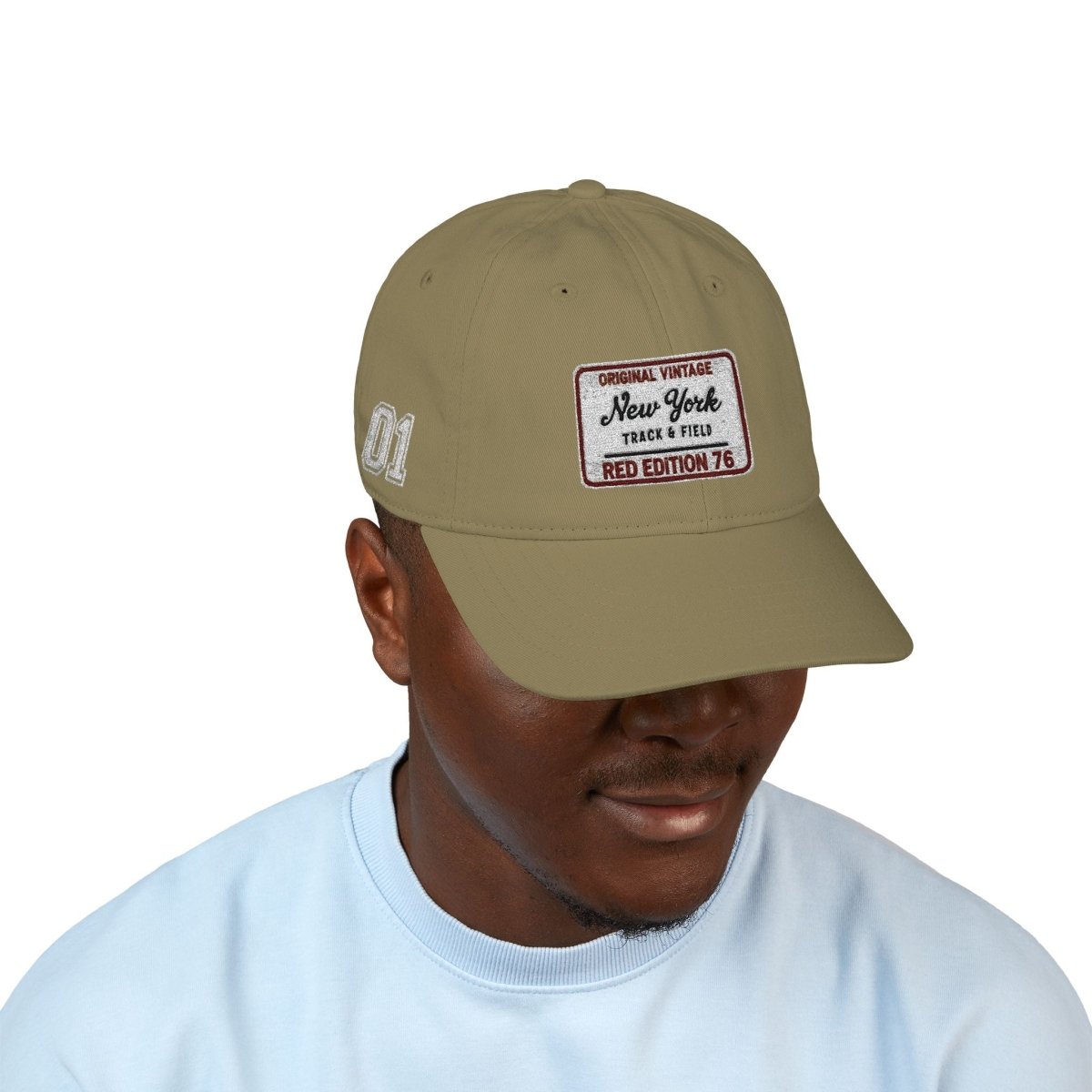 Embroidered 'New York' Patch Dad Baseball Cap - Chinchilla Choons