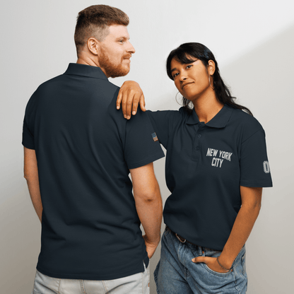 New York City Unisex Pique Polo Shirt - Chinchilla Choons