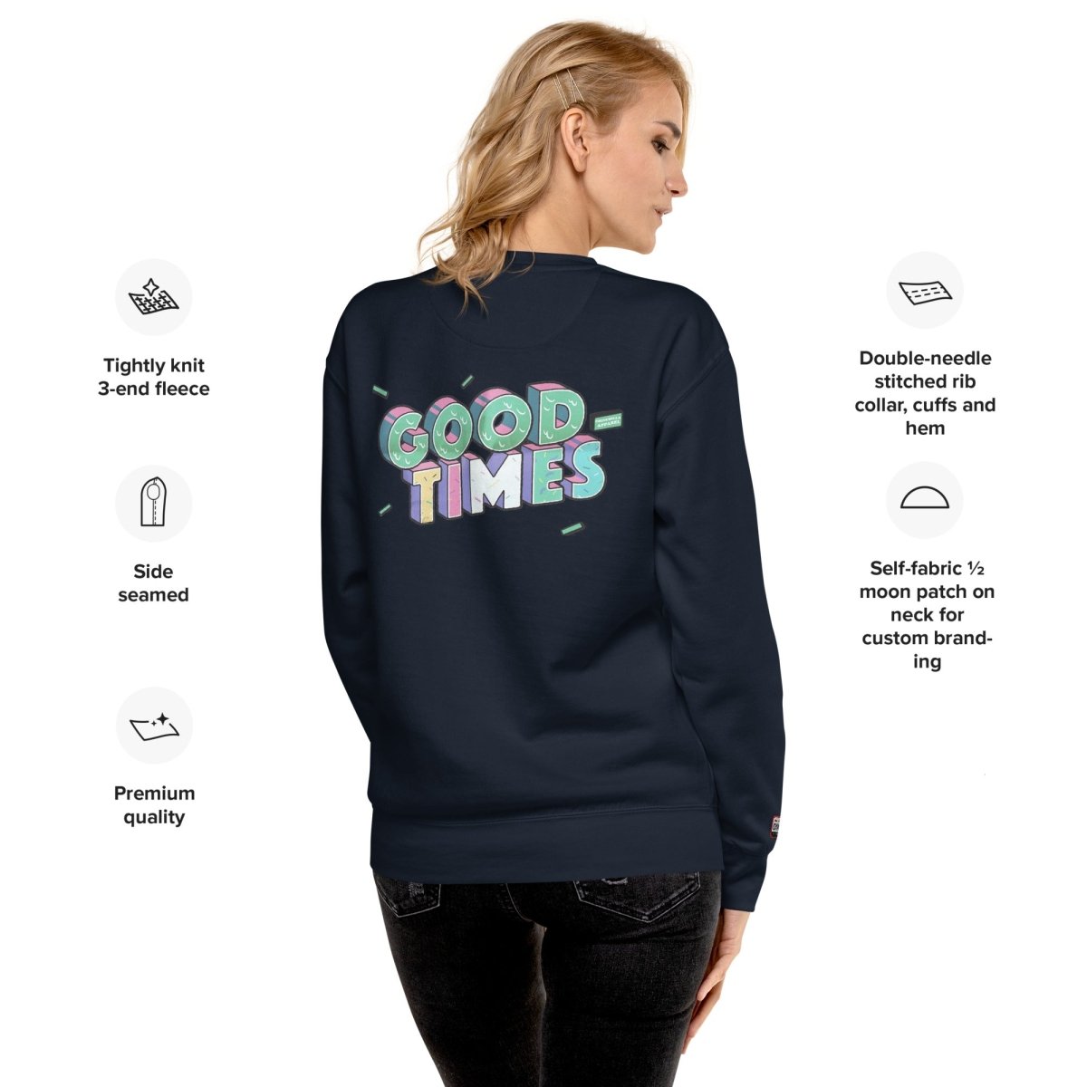 Good Times Unisex Premium Sweatshirt - Chinchilla Choons