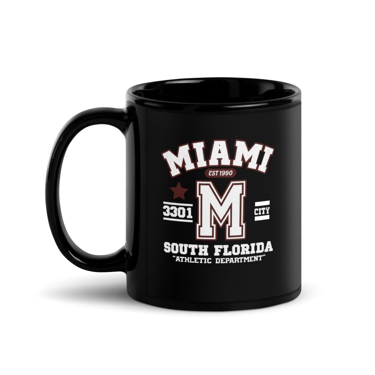 Miami Varsity Black Glossy Mug - Chinchilla Choons