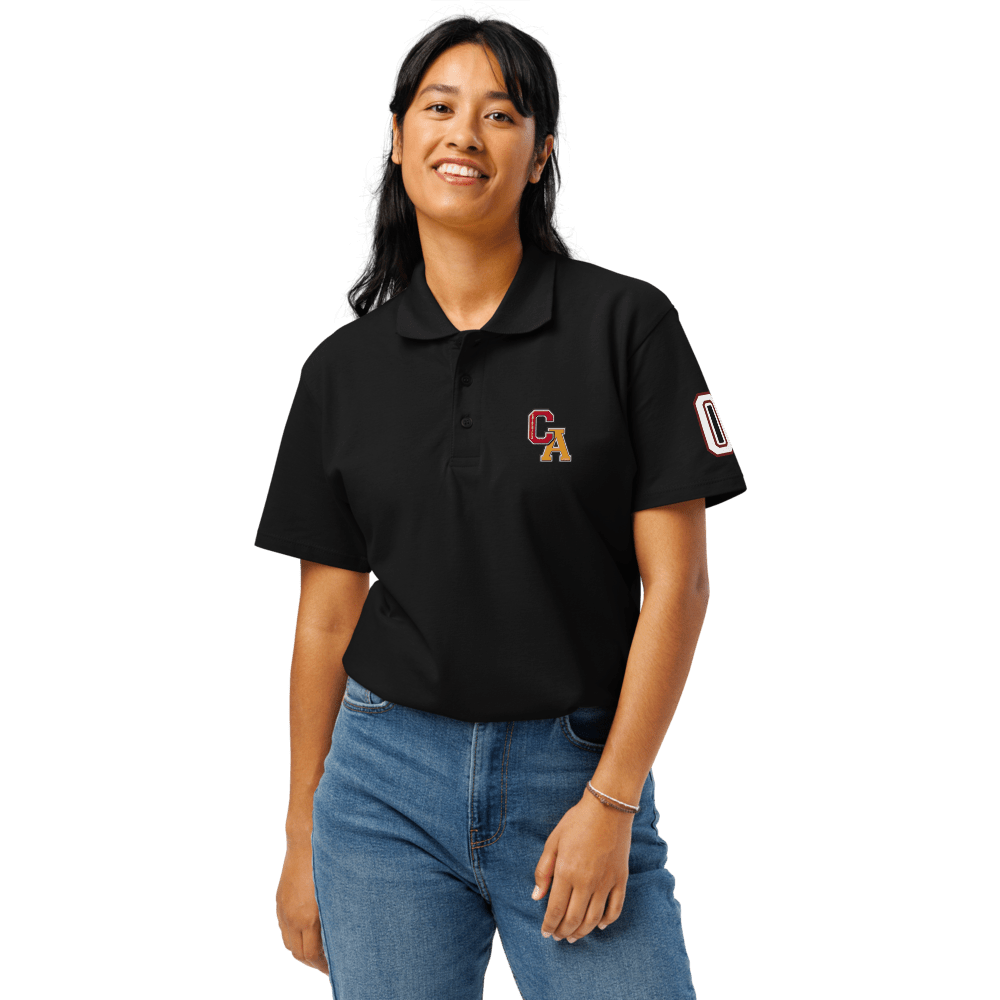Chinchilla Varsity Unisex Pique Polo Shirt - Chinchilla Choons