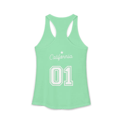 California Varsity Women's Ideal Racerback Tank Top - Chinchilla Choons