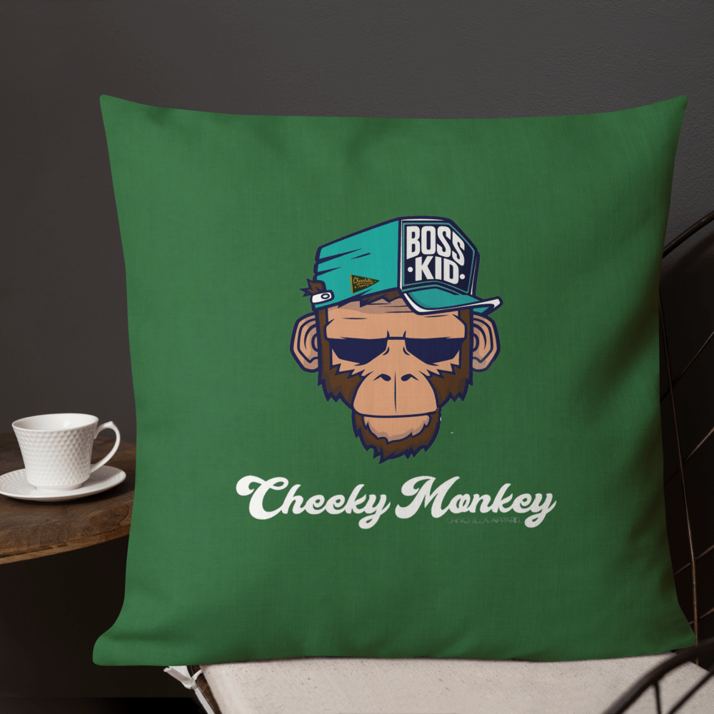 Cheeky Monkey Premium Pillow - Chinchilla Choons