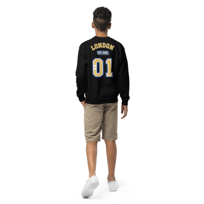 London Varsity Youth Crewneck Sweatshirt - Chinchilla Choons