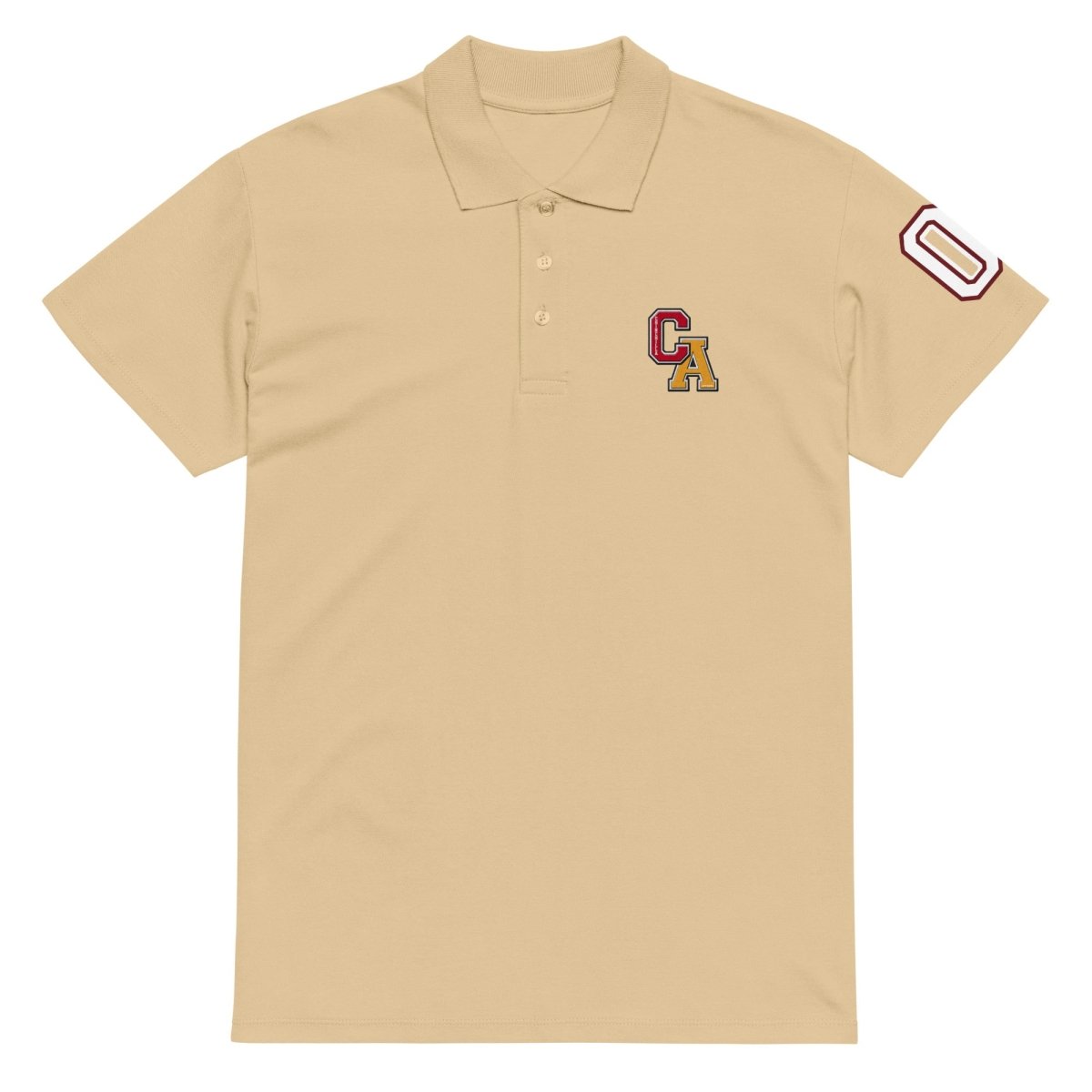 Chinchilla Varsity Unisex Pique Polo Shirt - Chinchilla Choons