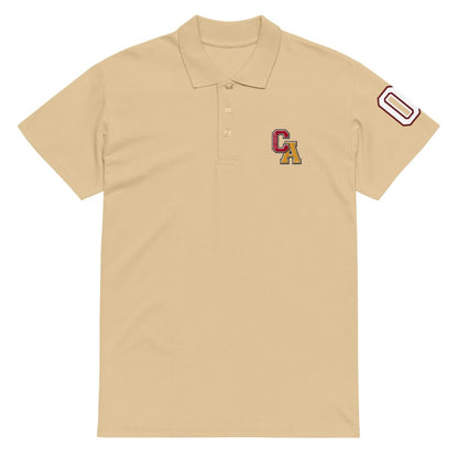 Chinchilla Varsity Unisex Pique Polo Shirt - Chinchilla Choons