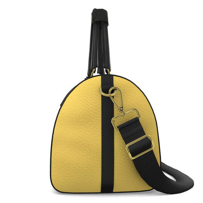 Boss Babe Varsity Leather Designer Duffle Gym Bag - Chinchilla Choons