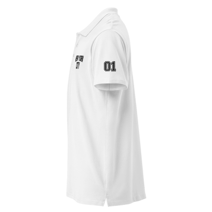 New York City Unisex Pique Polo Shirt (White) - Chinchilla Choons