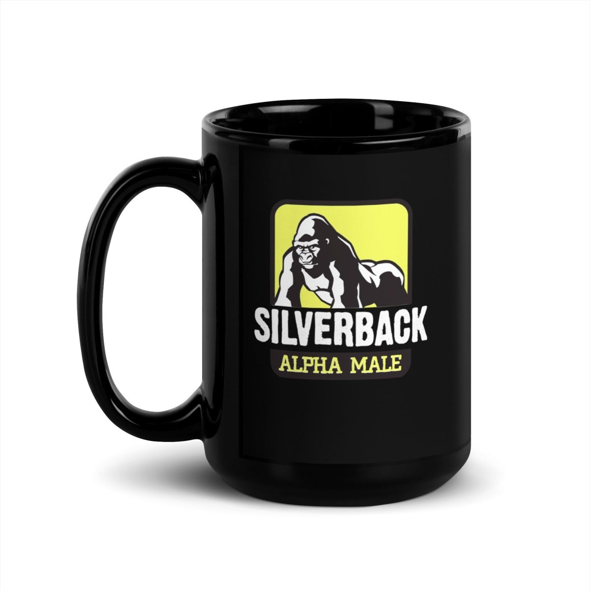 Silverback Black Glossy Mug - Chinchilla Choons
