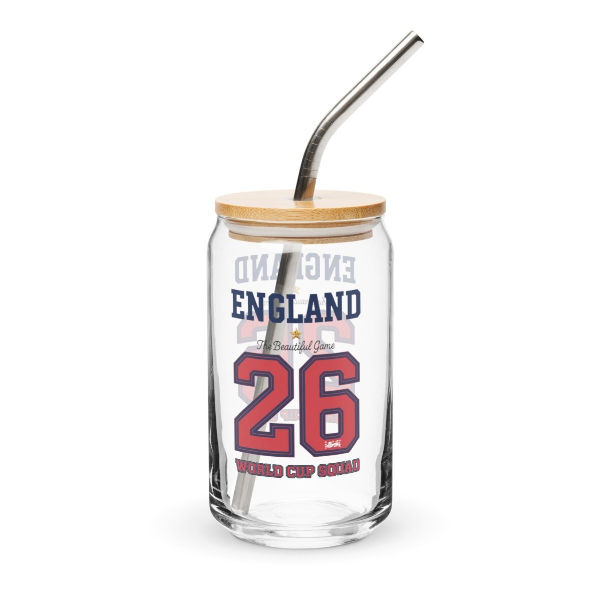 England World Cup '26' Can - Shaped Glass - Chinchilla Choons