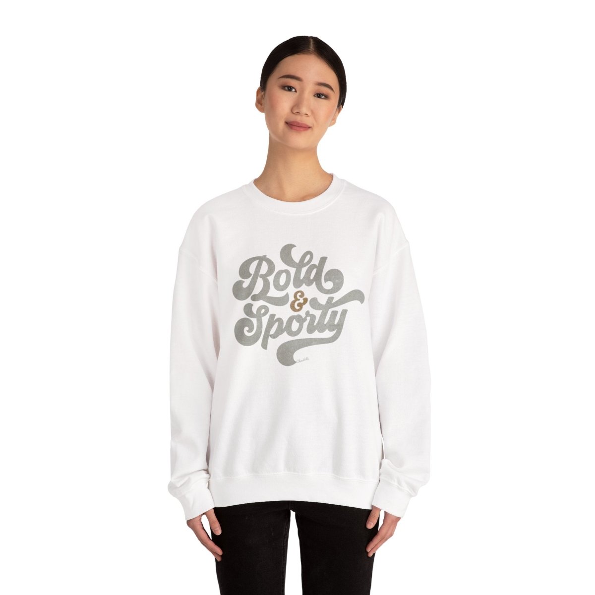 Bold & Sporty Women's Crewneck Sweatshirt - Chinchilla Choons