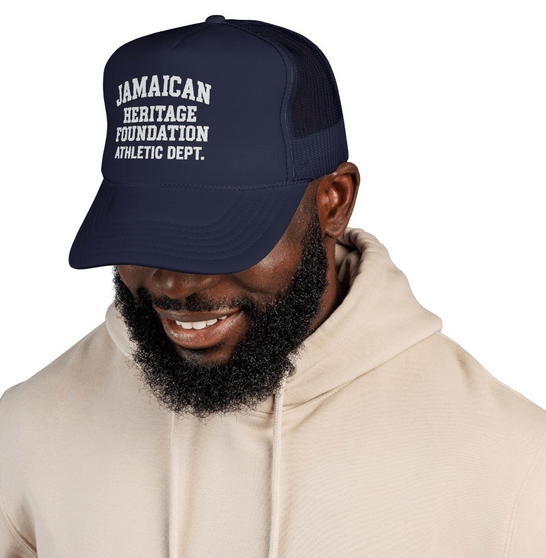 Jamaican Heritage Foundation Athletic Dept. Trucker Cap - Chinchilla Choons