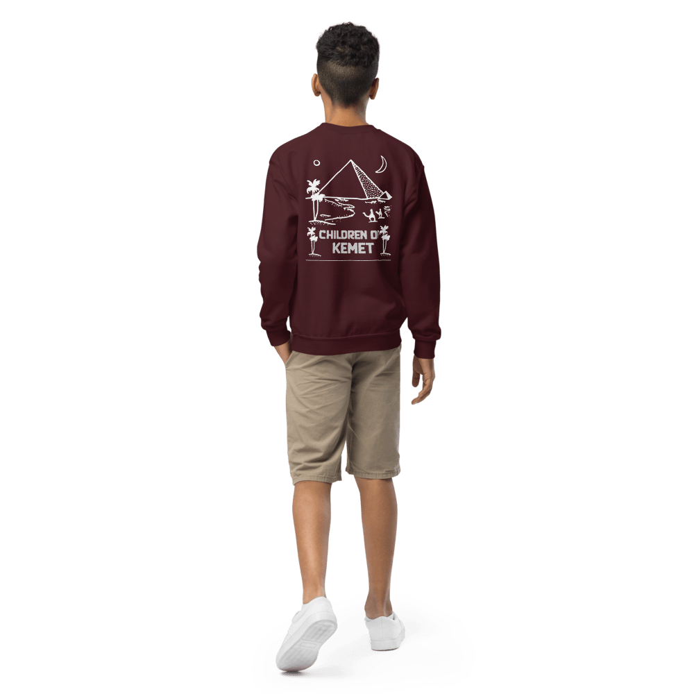 Children Of Kemet Youth Crewneck Sweatshirt - Chinchilla Choons