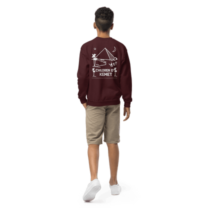 Children Of Kemet Youth Crewneck Sweatshirt - Chinchilla Choons