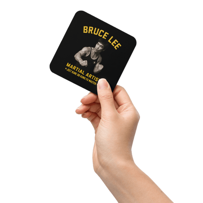 Bruce Lee Cork - Back Coaster - Chinchilla Choons