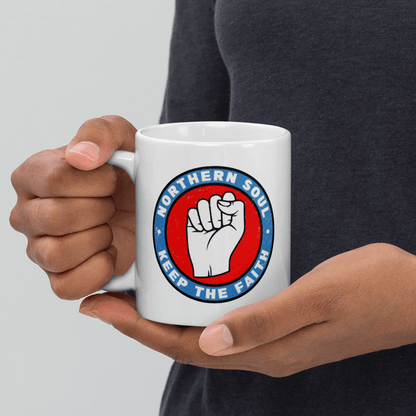 Northern Soul White Glossy Mug - Chinchilla Choons
