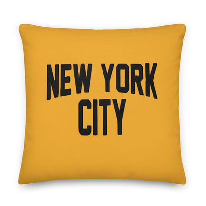 New York City Premium Pillow (Yellow/Black) - Chinchilla Choons